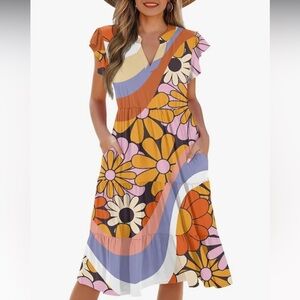 Hippie floral dress